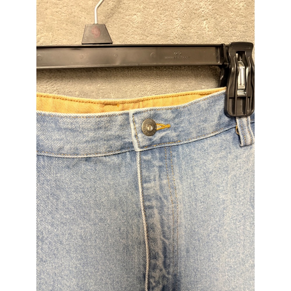 Duluth Trading Co‎ Mens Jeans Light Wash Denim Straight Fit 46x32 - Picture 3 of 12